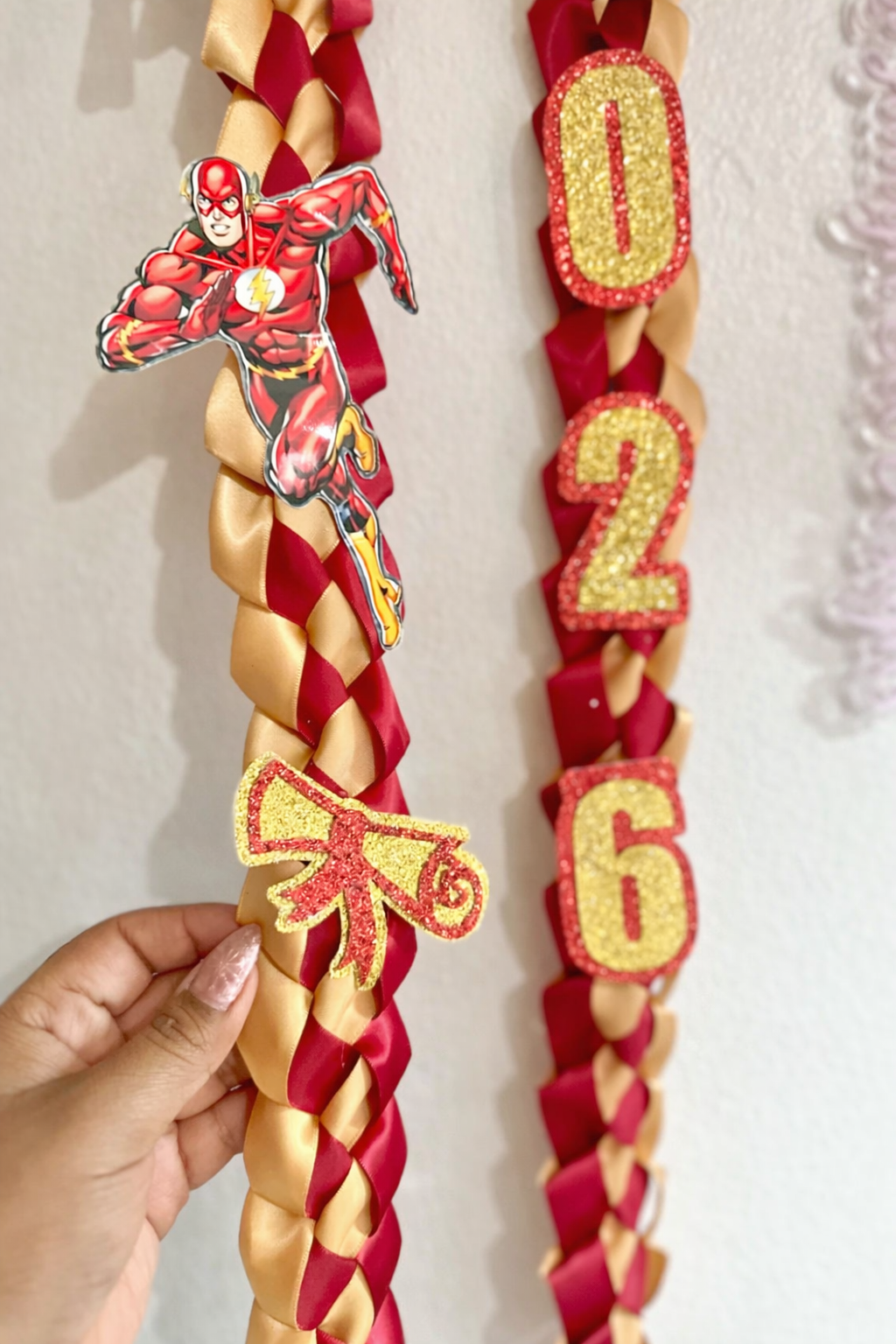 The Flash Graduation Lei