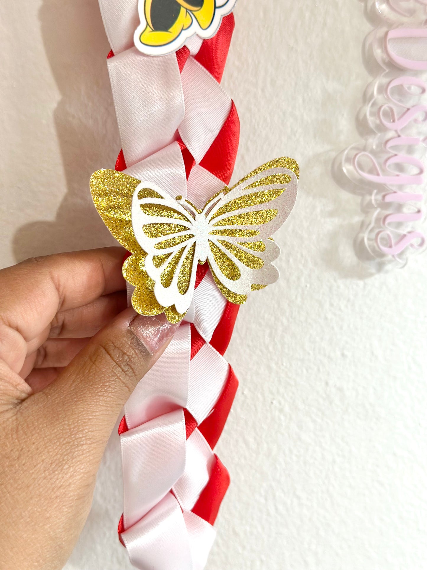 Minnie Mouse Class of 2025 Graduation Lei