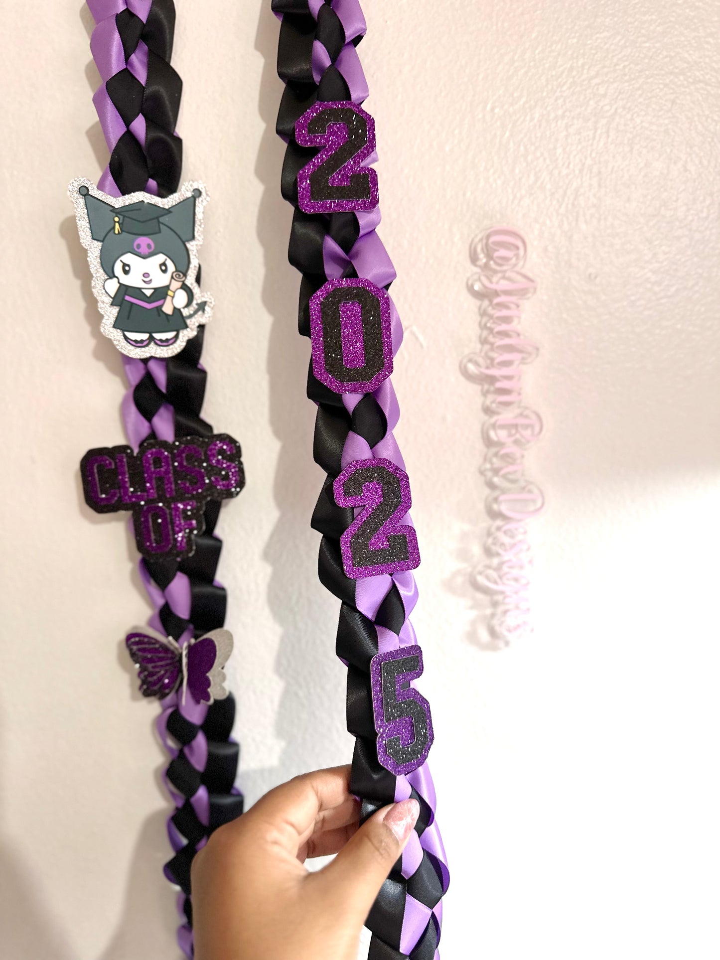 Kurami Class of 2025 Purple Graduation Lei