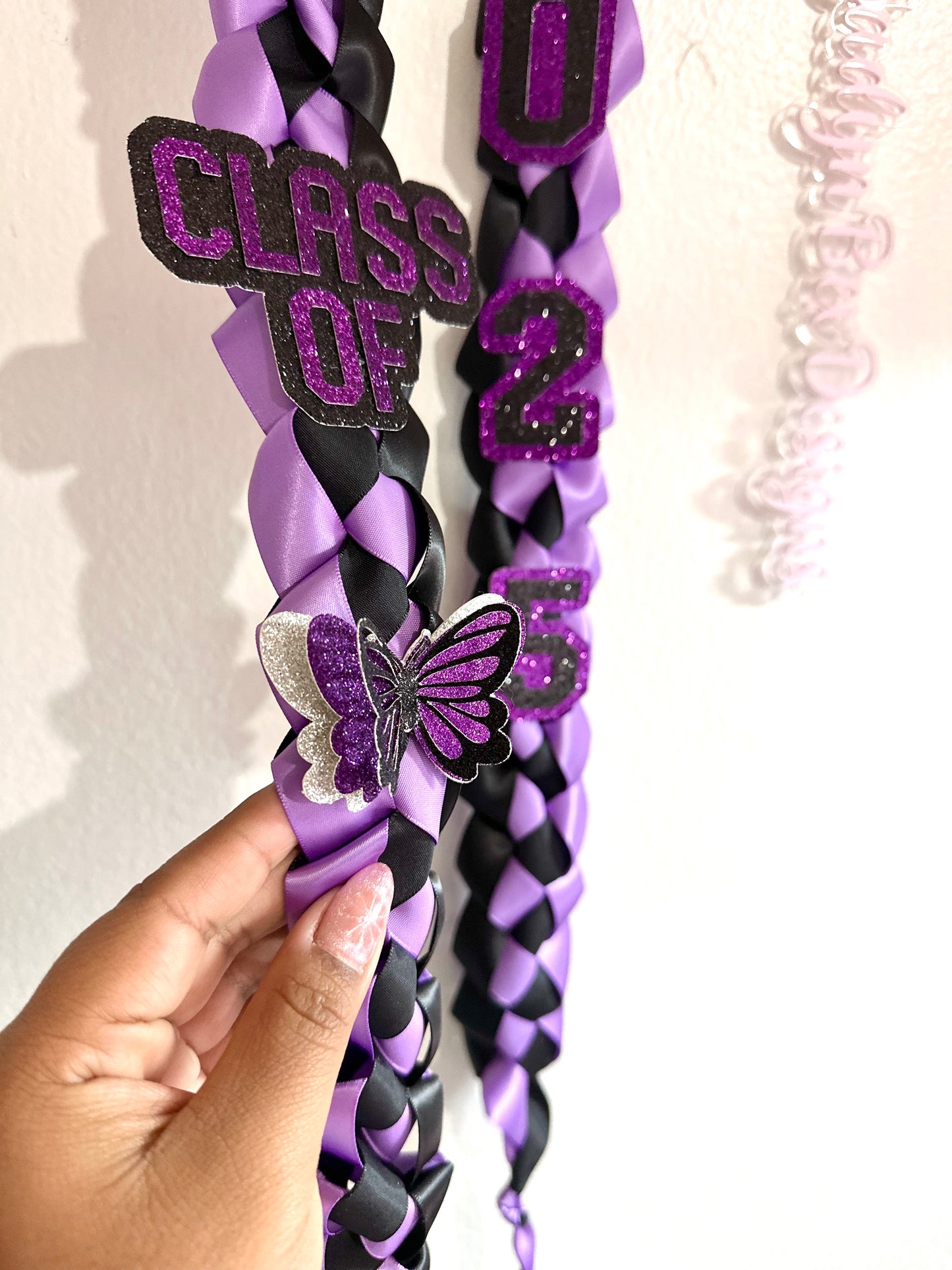 Kurami Class of 2025 Purple Graduation Lei