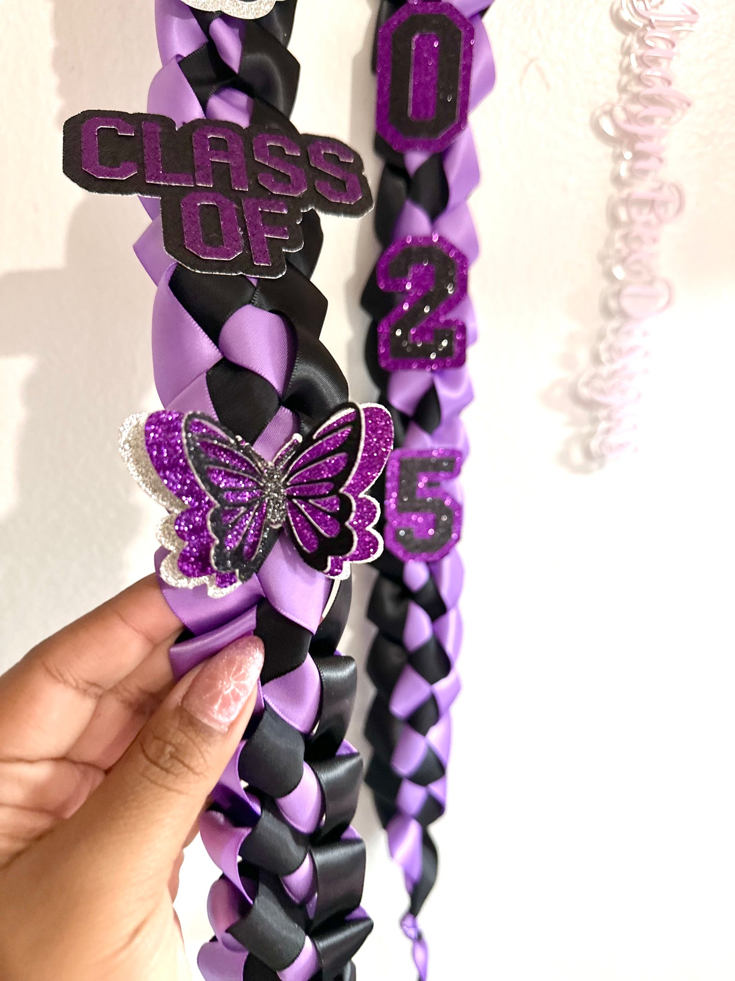 Kurami Class of 2025 Purple Graduation Lei