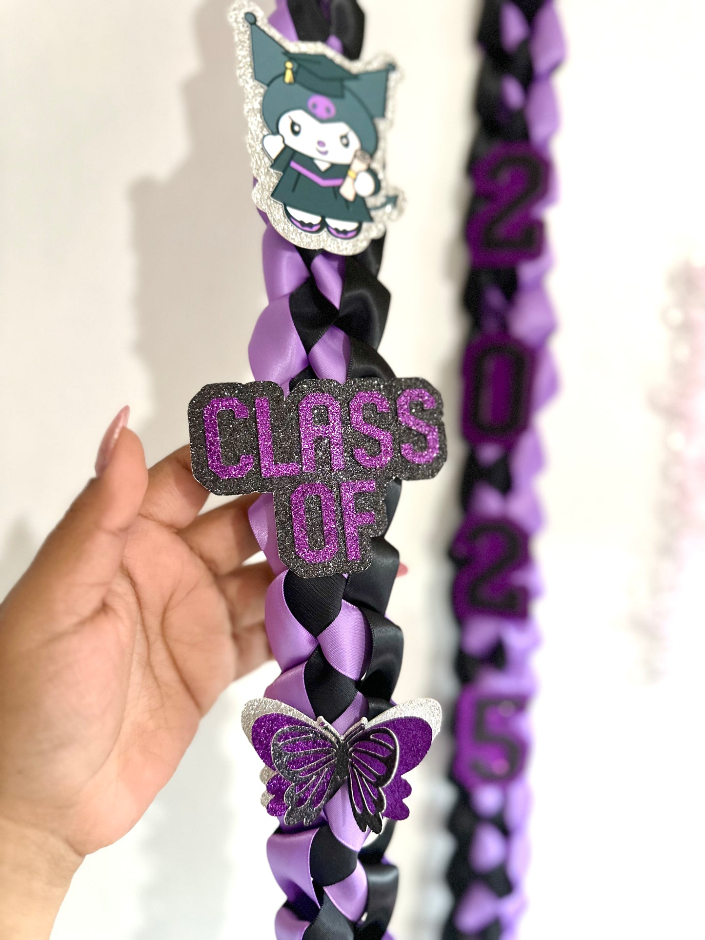 Kurami Class of 2025 Purple Graduation Lei