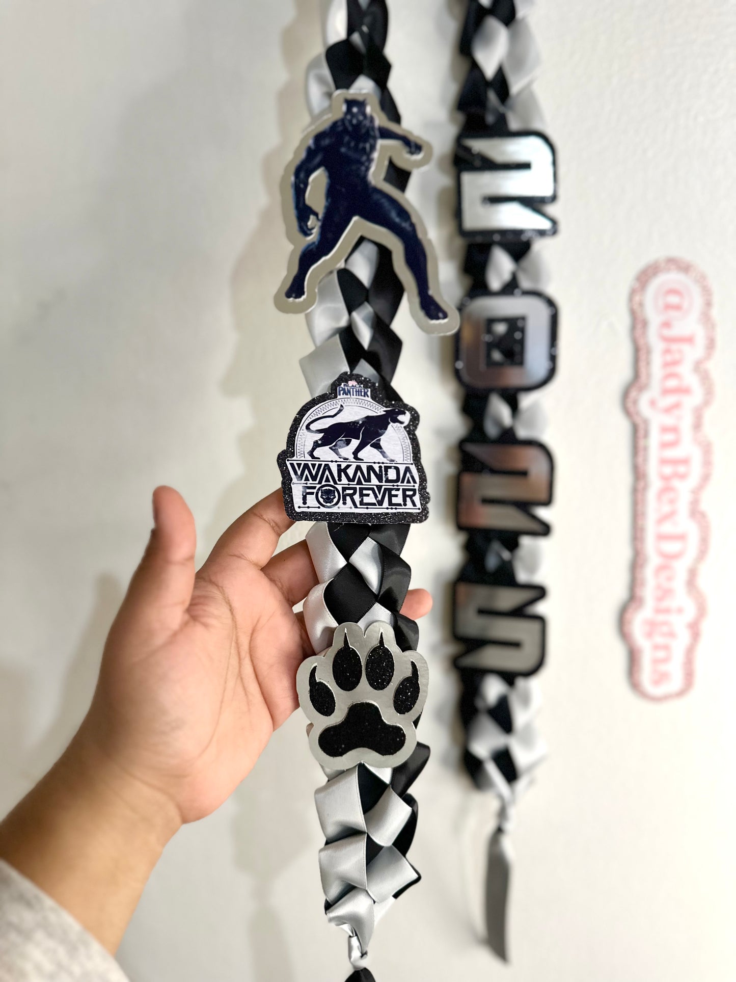 Black Panther/ Marvel 2025 Graduation Lei
