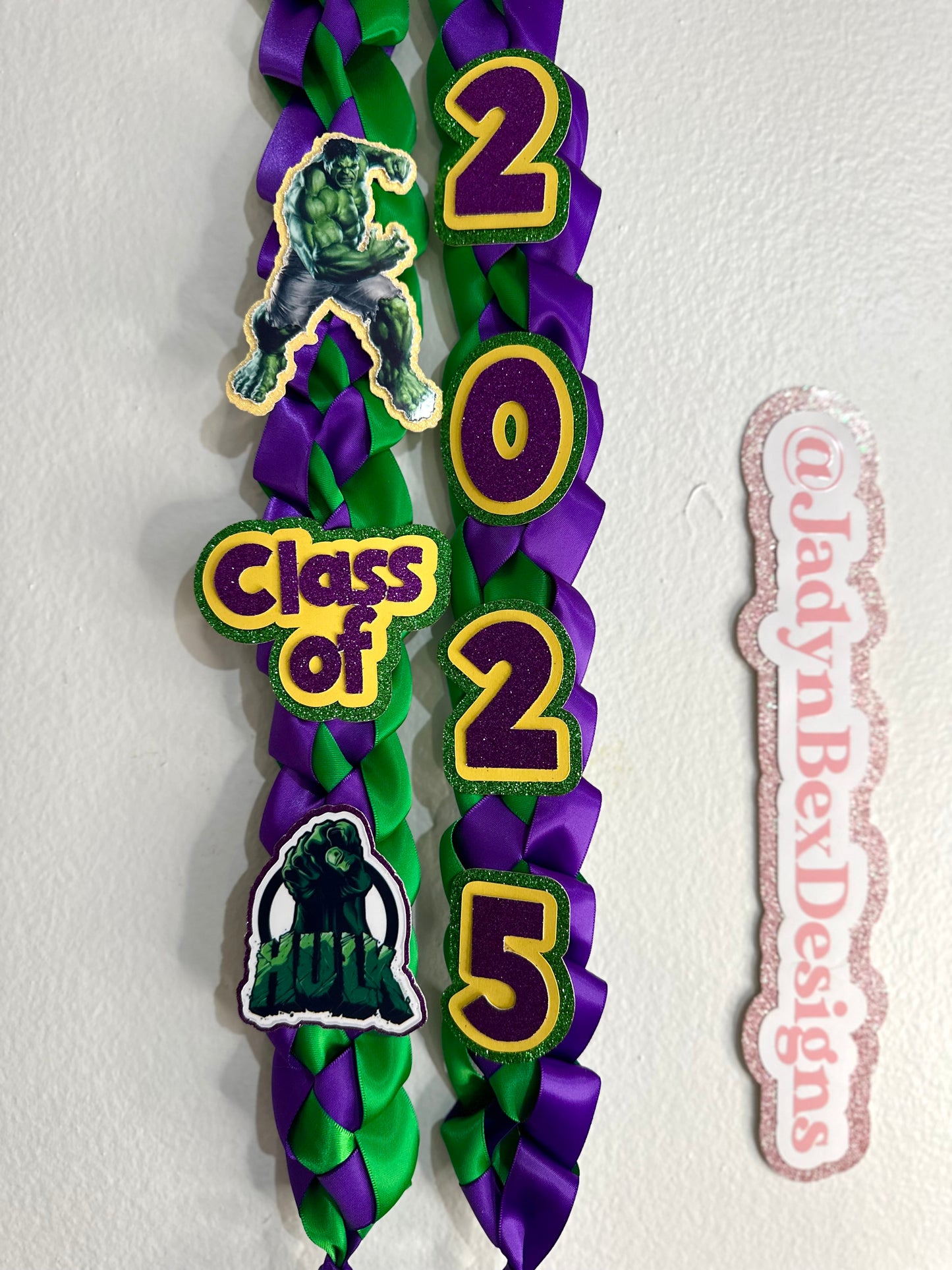 The Hulk/Marvel 2025 Graduation Lei