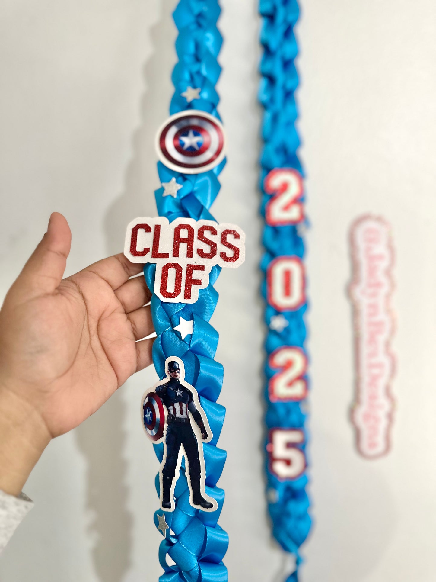 Captain America 2025 Graduation Lei