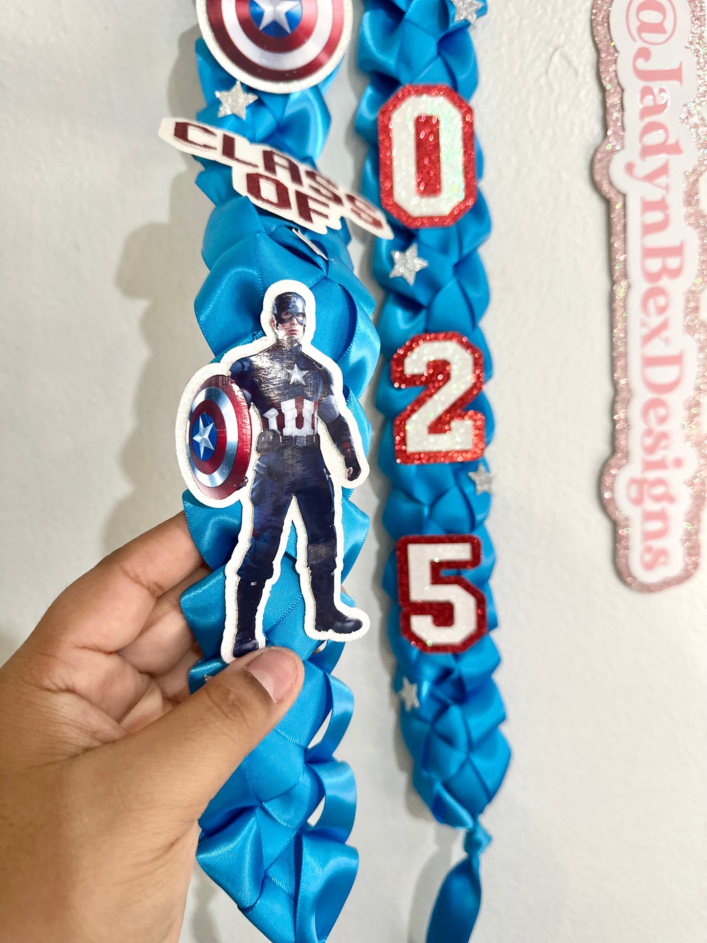 Captain America 2025 Graduation Lei