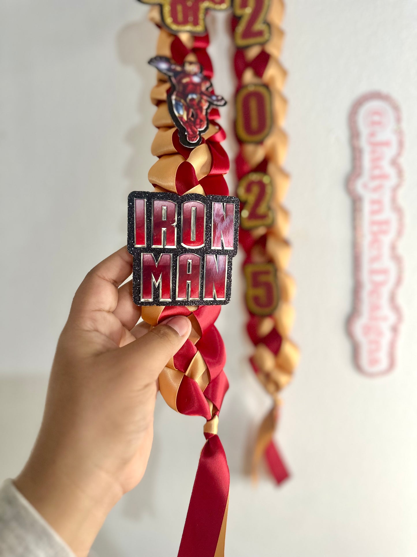 Iron-Man Marvel 2025 Graduation Lei