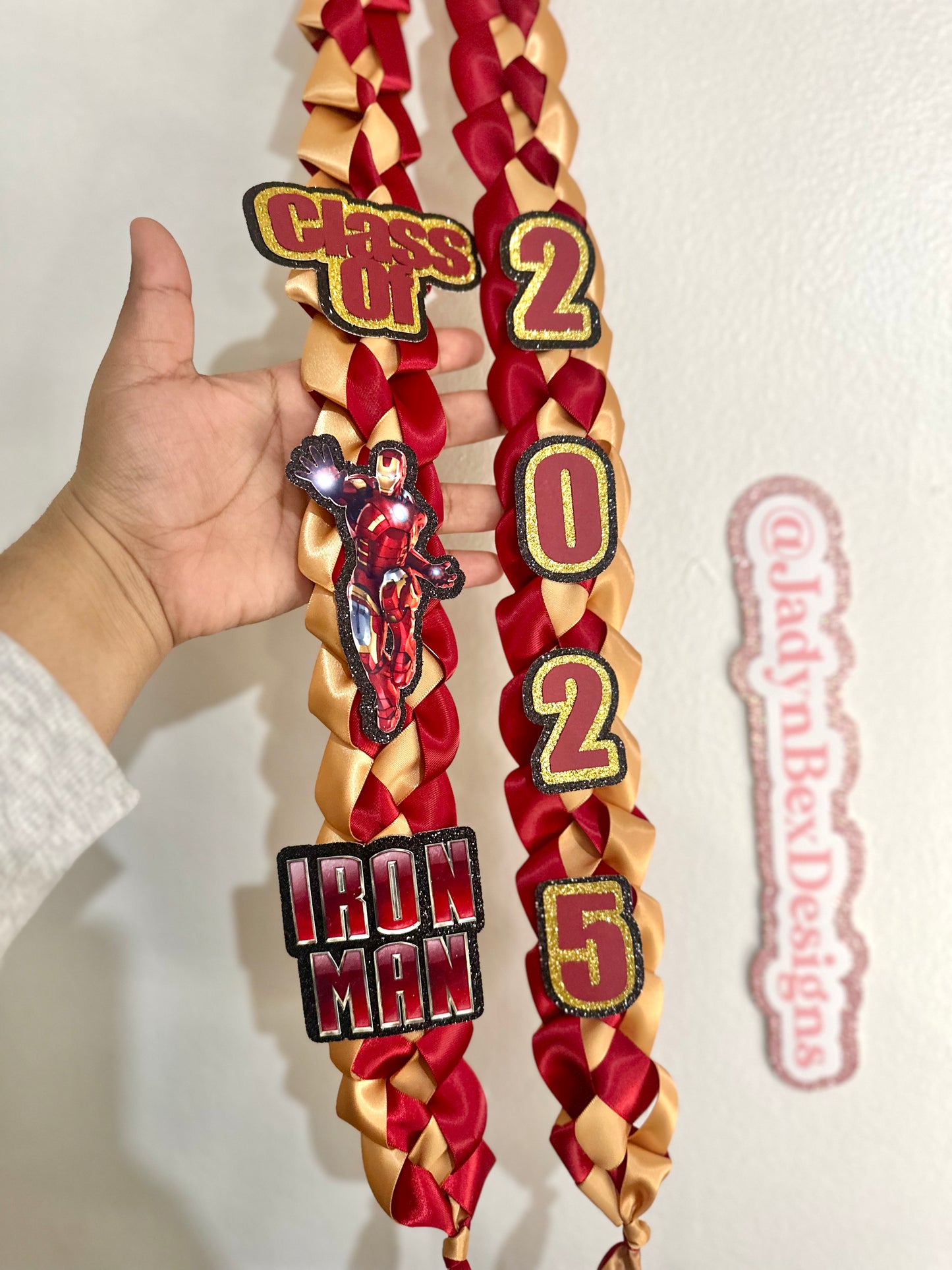 Iron-Man Marvel 2025 Graduation Lei