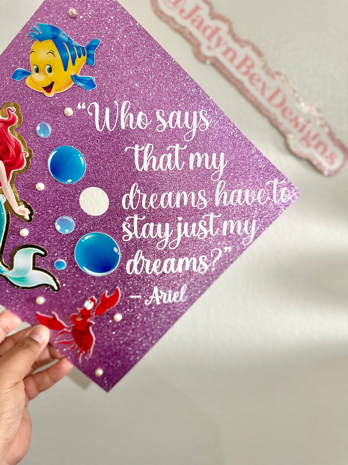 Ariel/The Little Mermaid Graduation Cap Topper