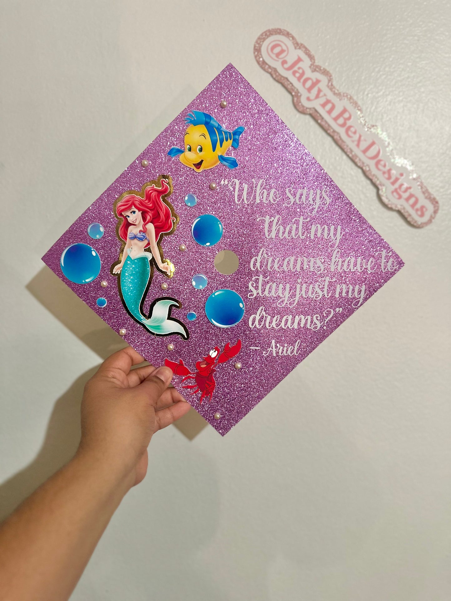Ariel/The Little Mermaid Graduation Cap Topper