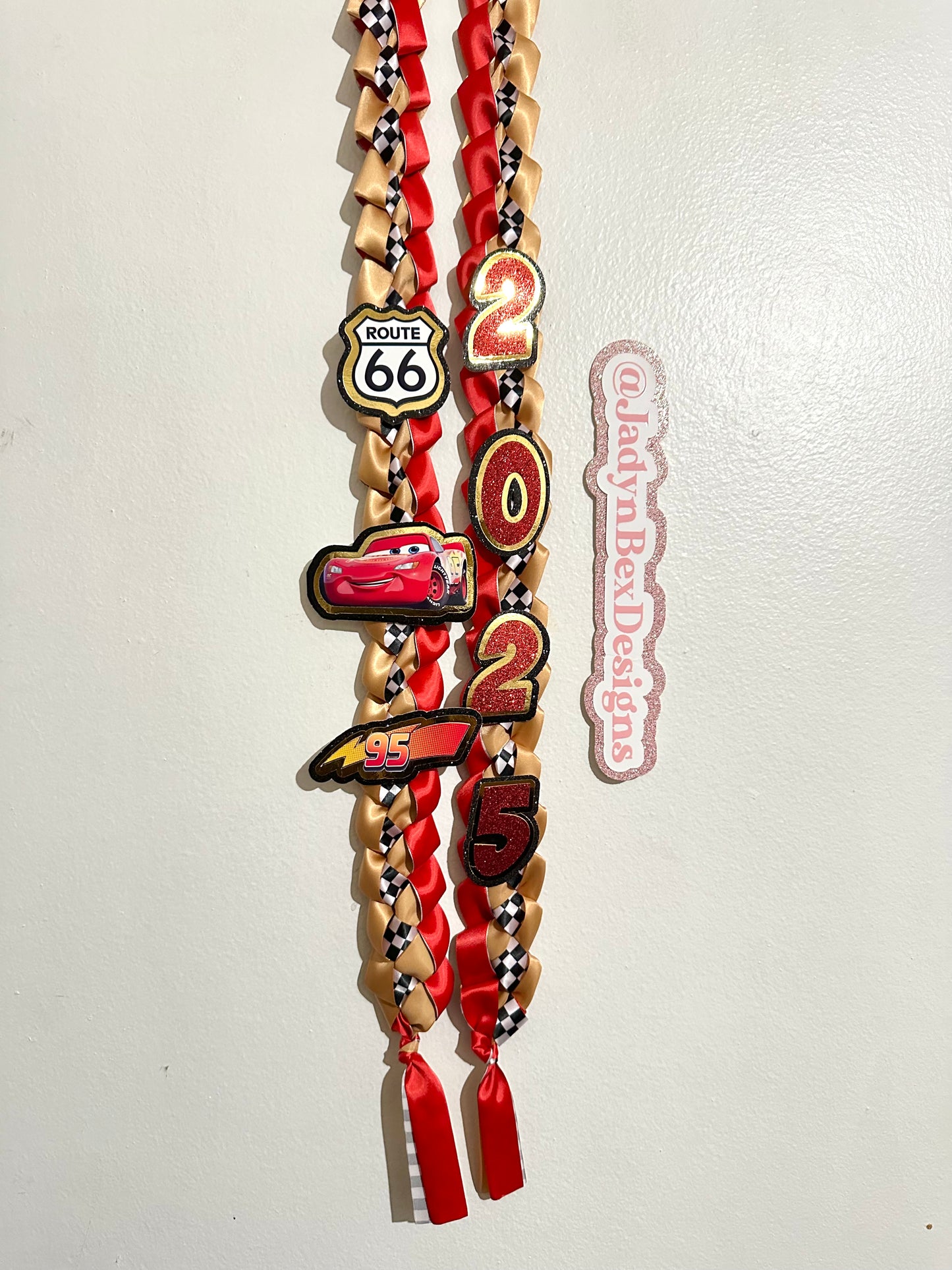 Lightning McQueen Graduation Lei 2025
