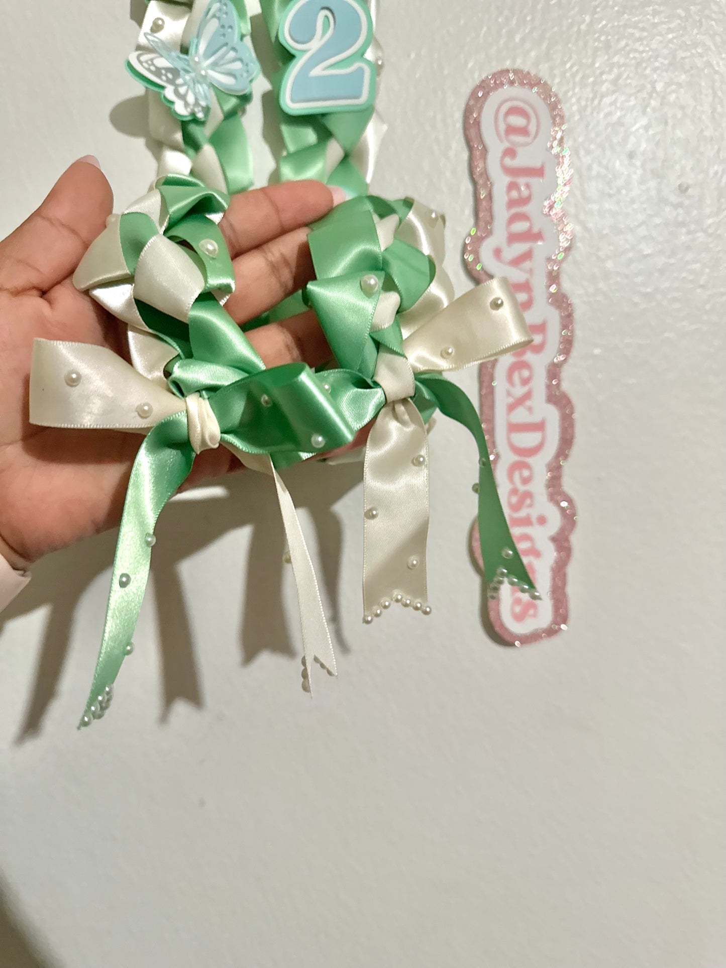 Mint Coquette 2025 Graduation Lei
