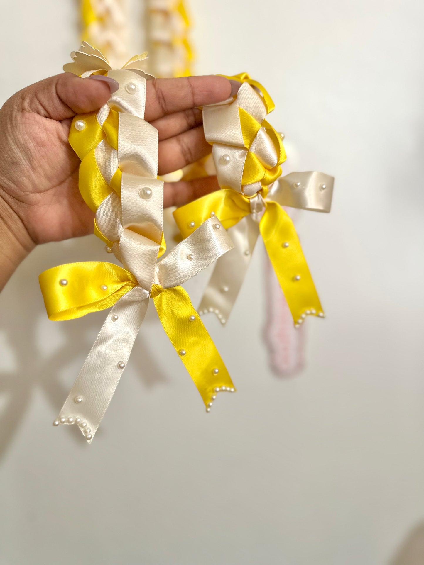 2026 Yellow Coquette Graduation Lei