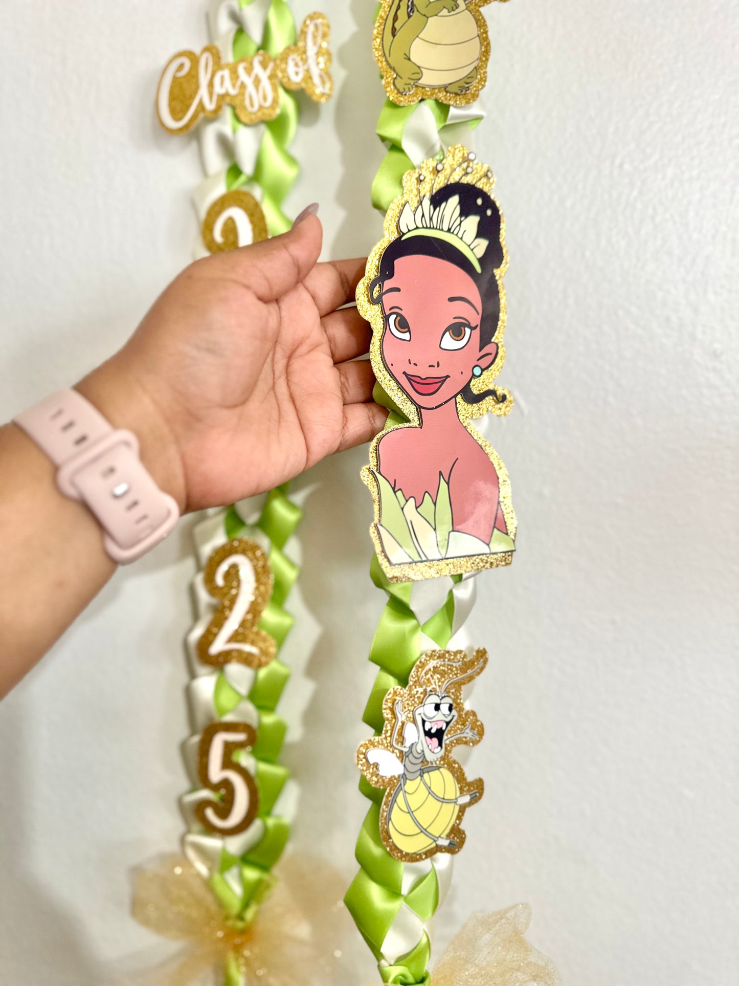 2025 Princess Tiana / Princess and the Frog Graduation Lei