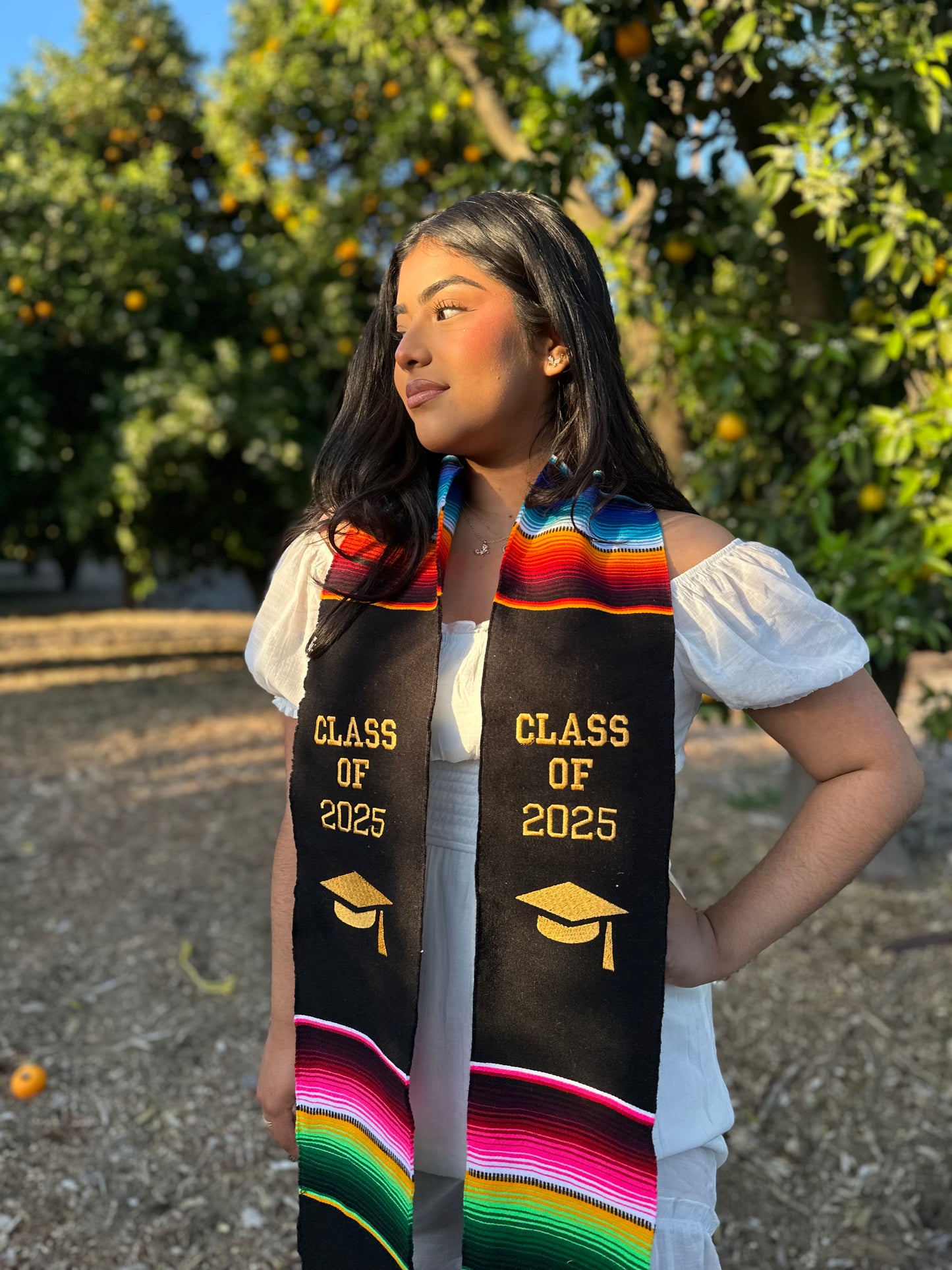 Black Class of 2025 Sarape Stole