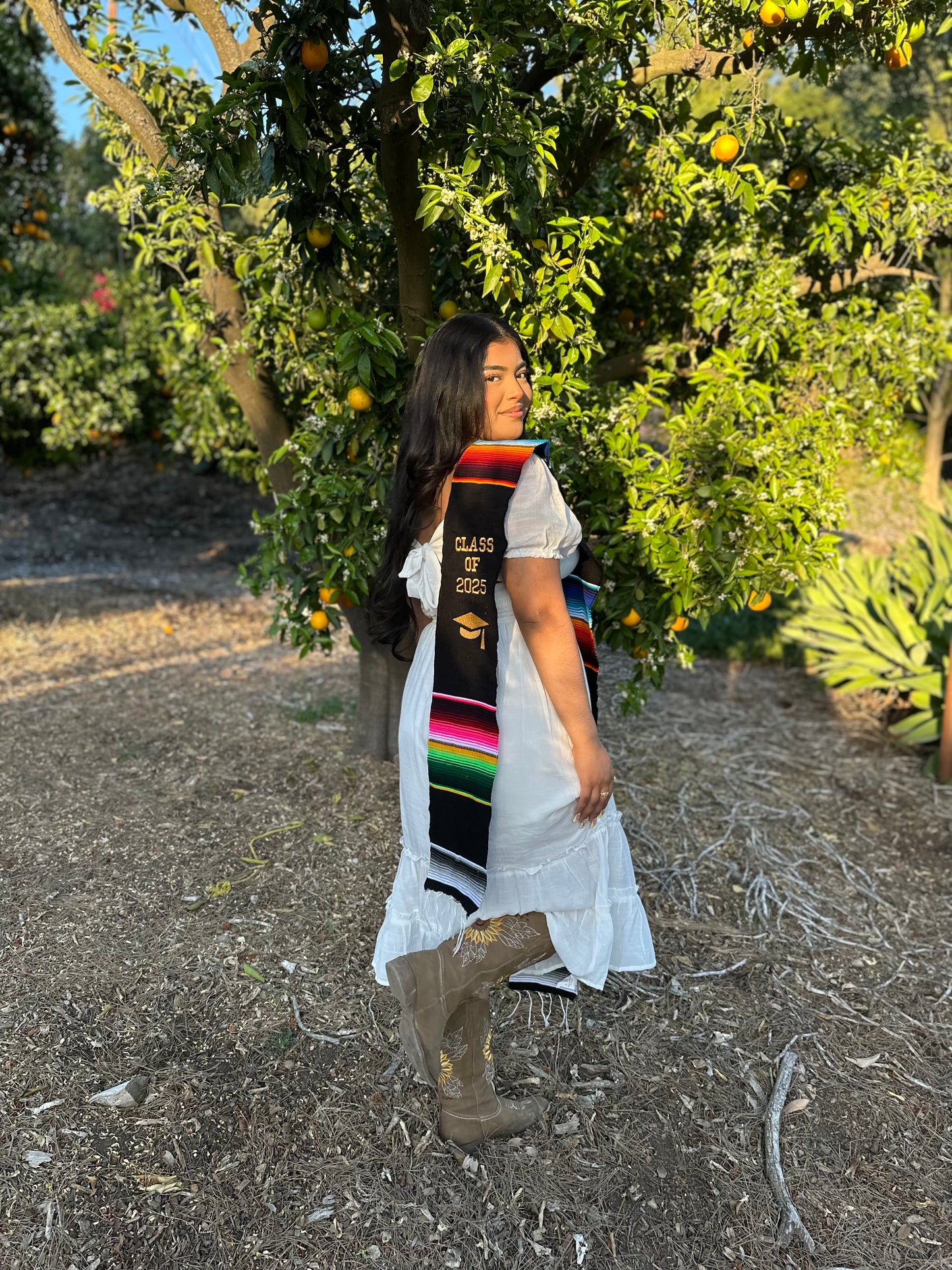 Black Class of 2025 Sarape Stole