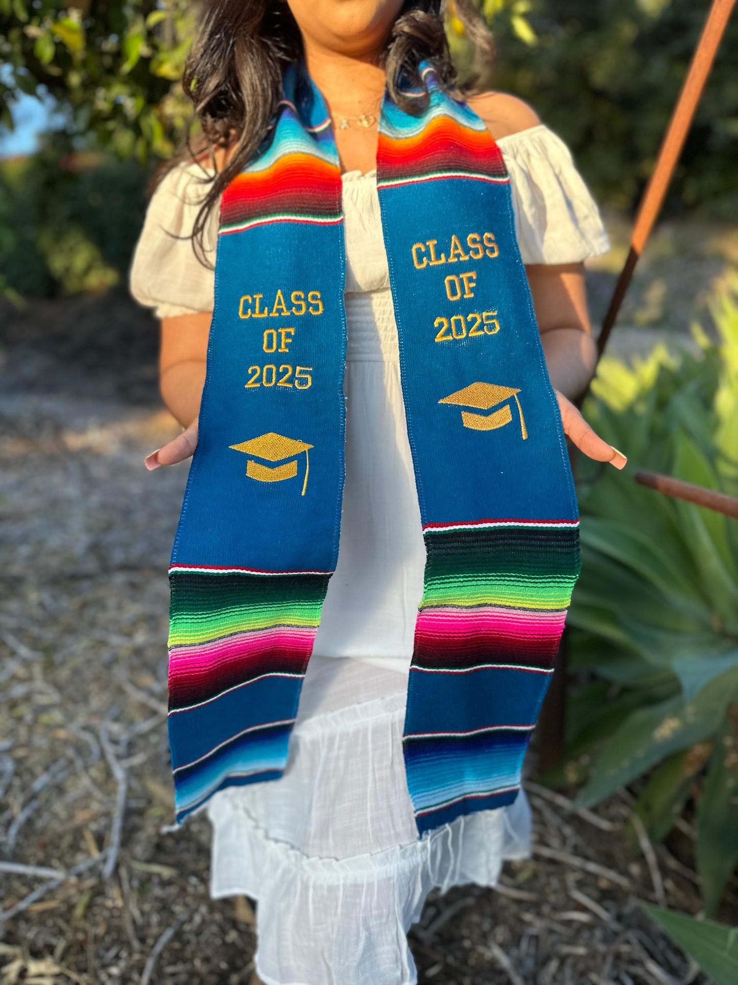 Navy Blue Class of 2025 Sarape Stoles
