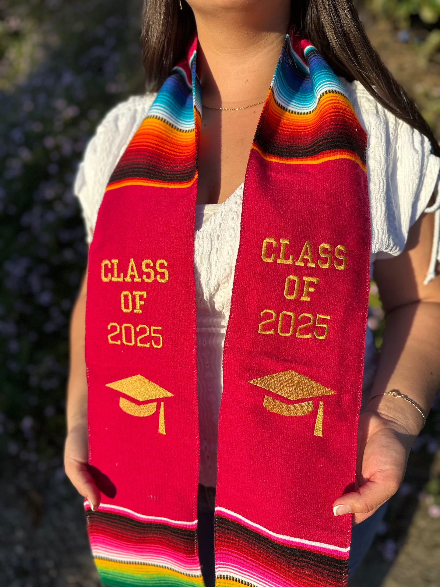 Pink Class of 2025 Sarape Stole