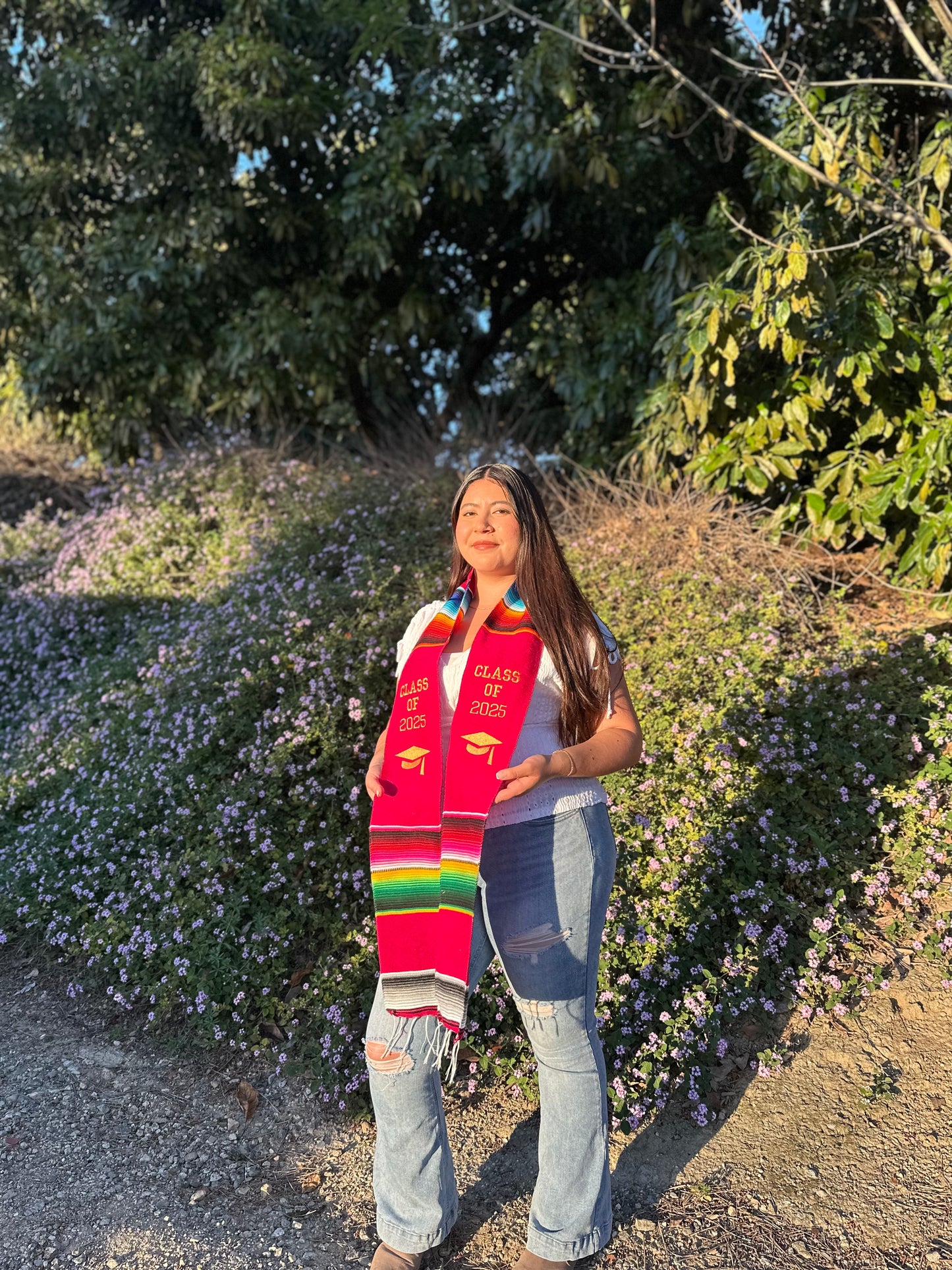 Pink Class of 2025 Sarape Stole