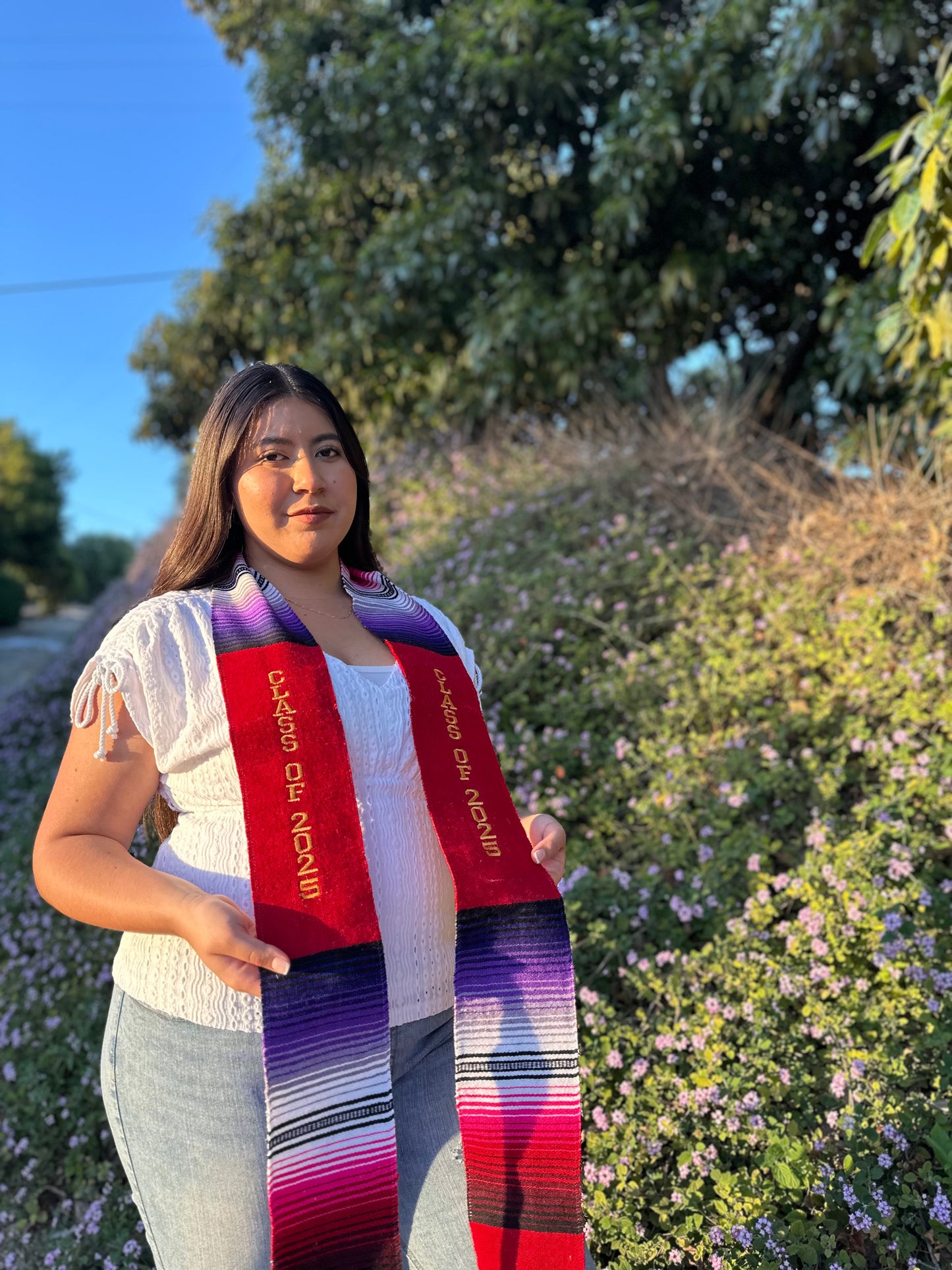 Red Class of 2025 Sarape Stole