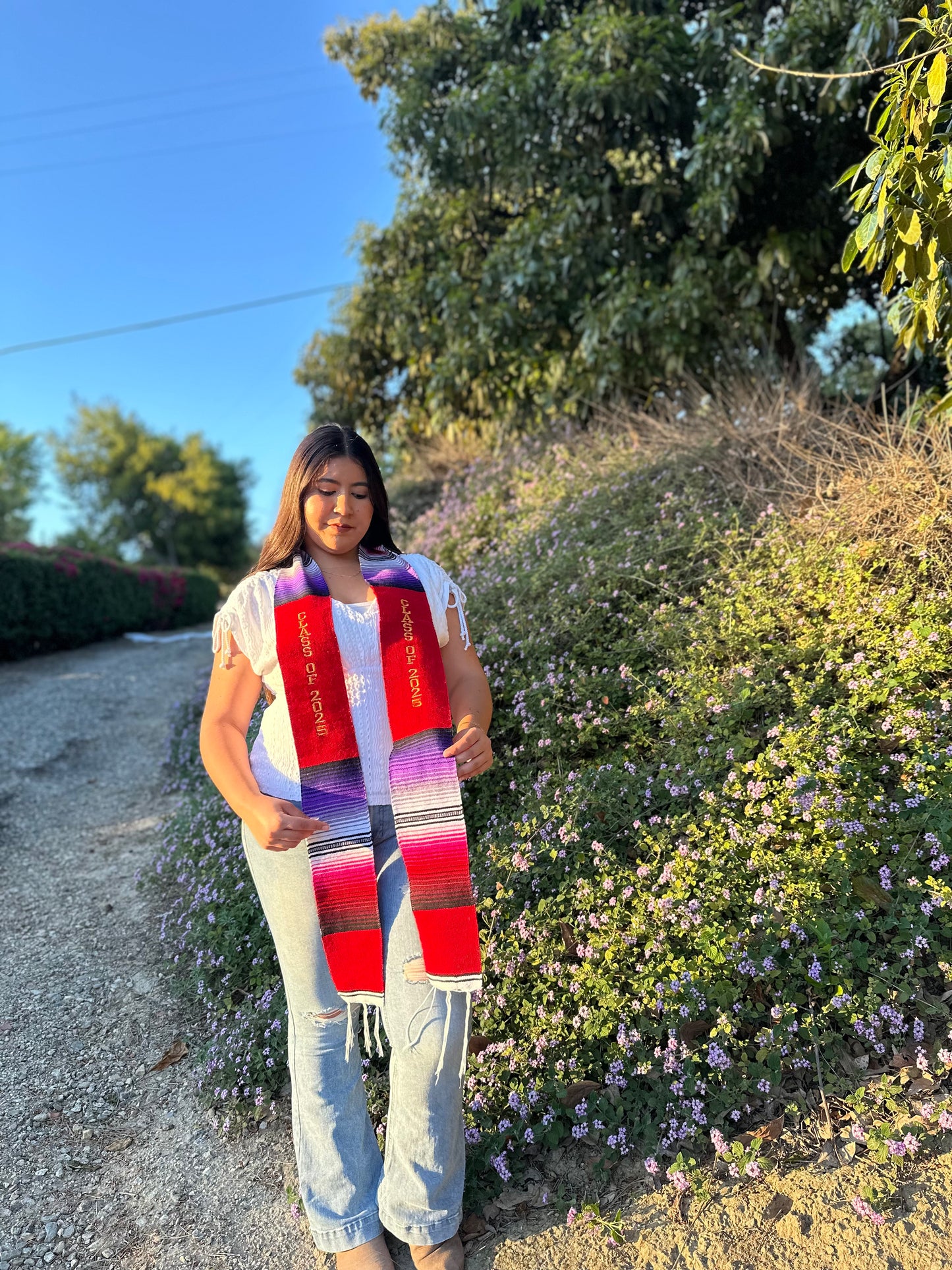 Red Class of 2025 Sarape Stole