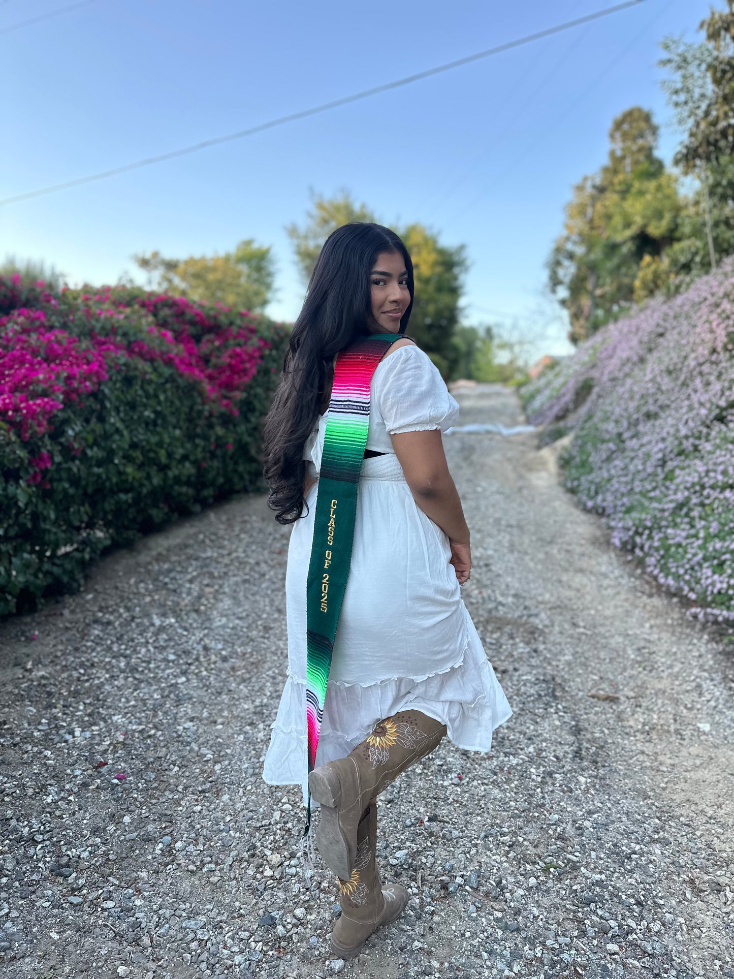 Green Class of 2025 Sarape Stole