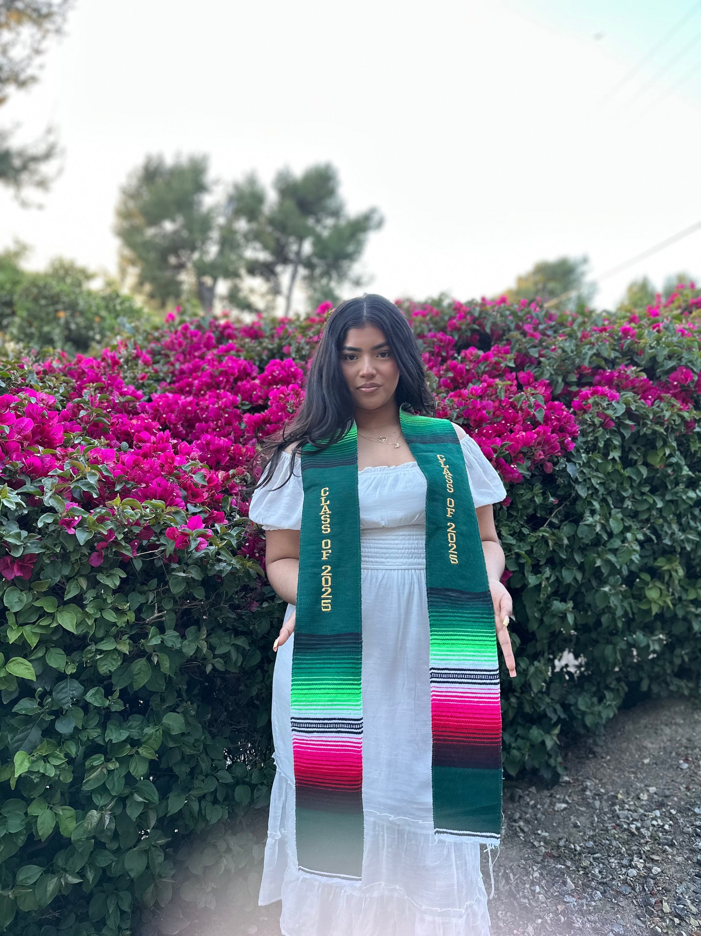 Green Class of 2025 Sarape Stole