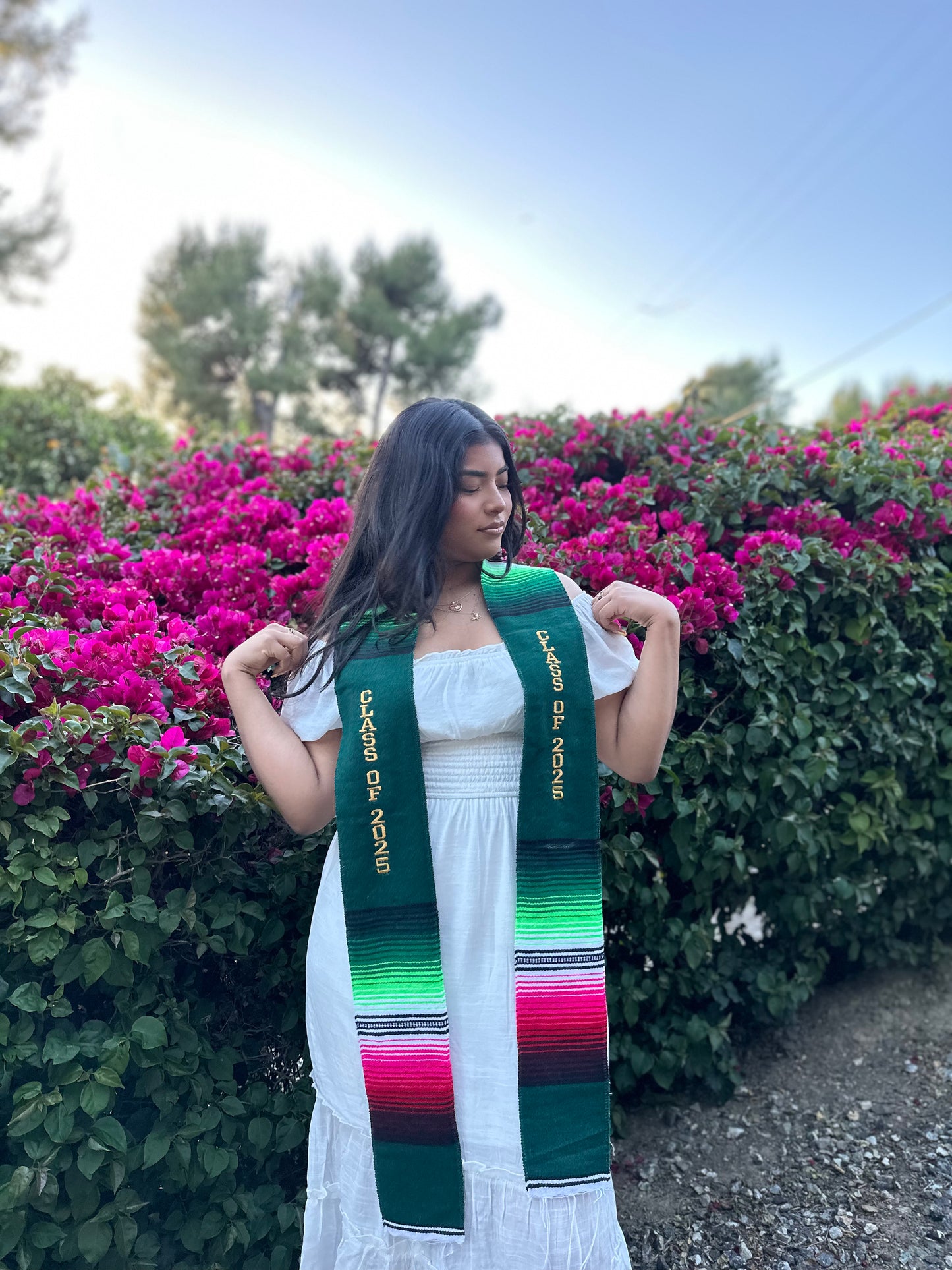 Green Class of 2025 Sarape Stole