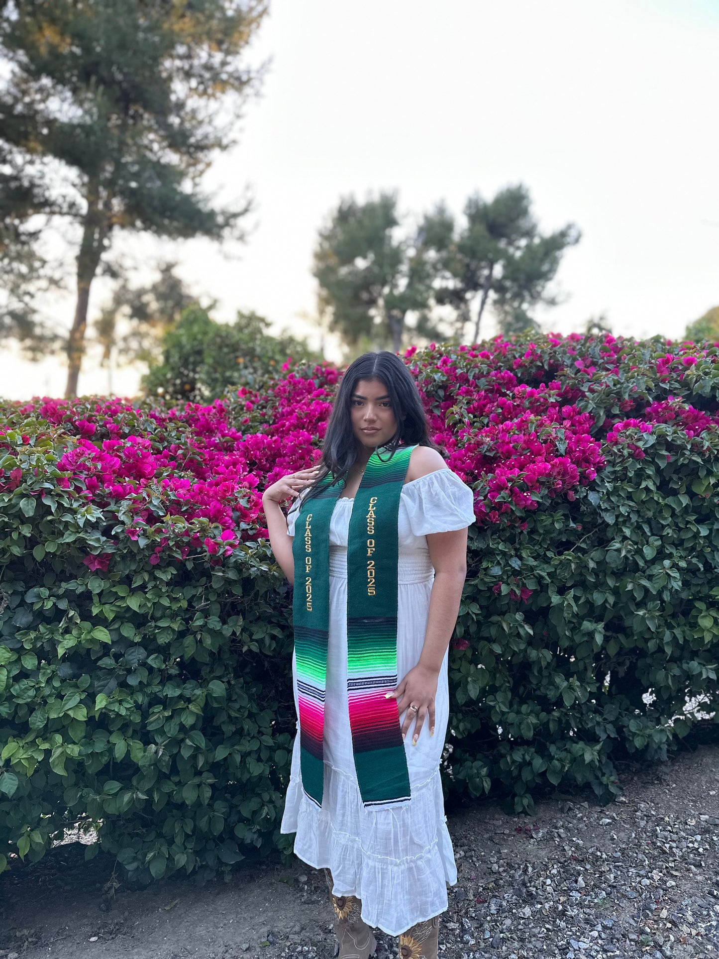 Green Class of 2025 Sarape Stole