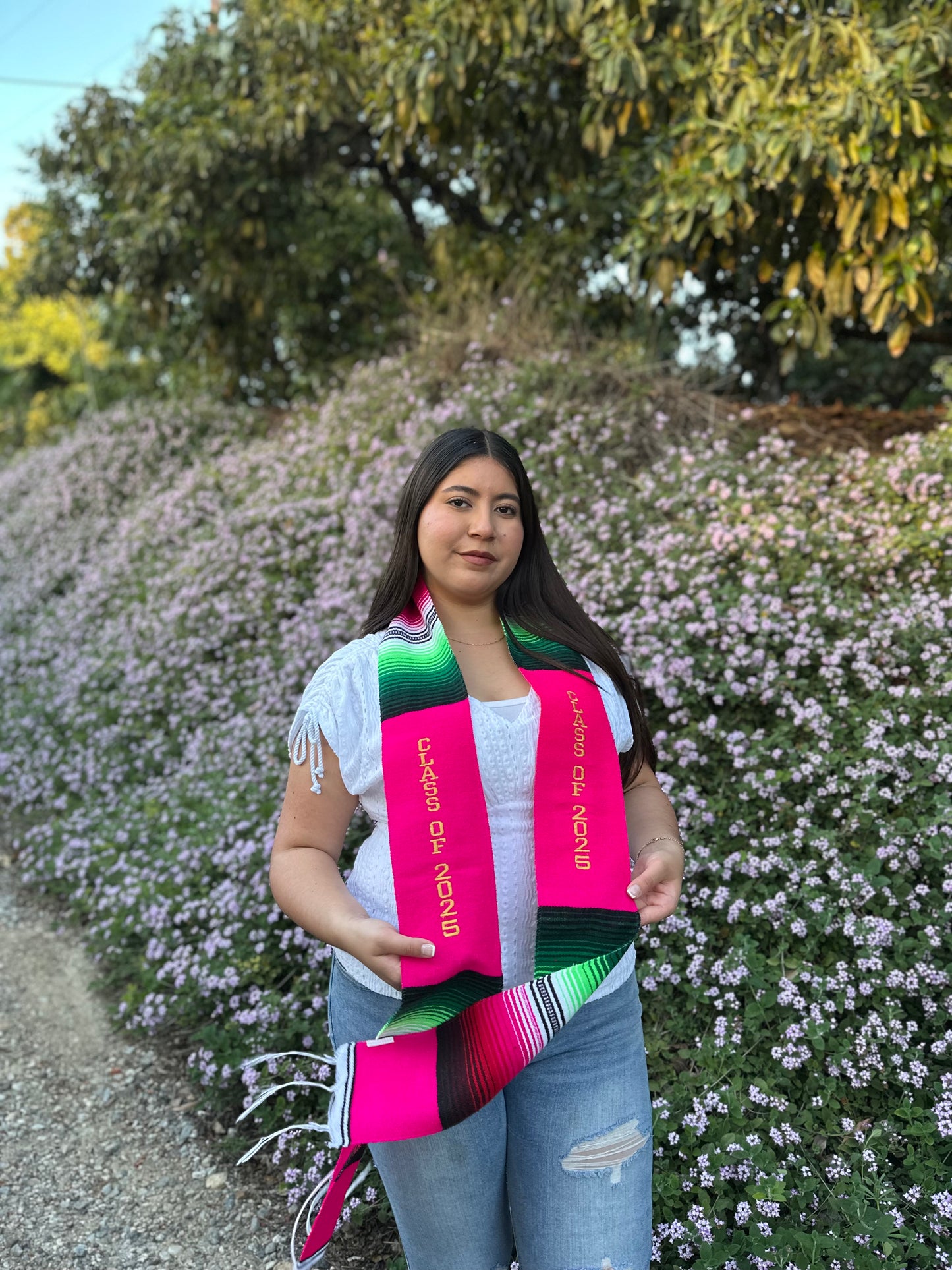 Hot Pink Class of 2025 Sarape Stole
