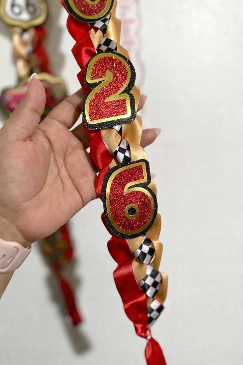 Lightning McQueen Graduation Lei 2026