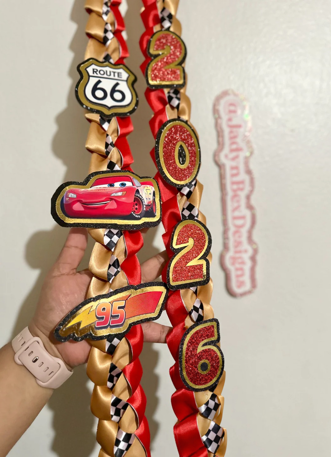 Lightning McQueen Graduation Lei 2026