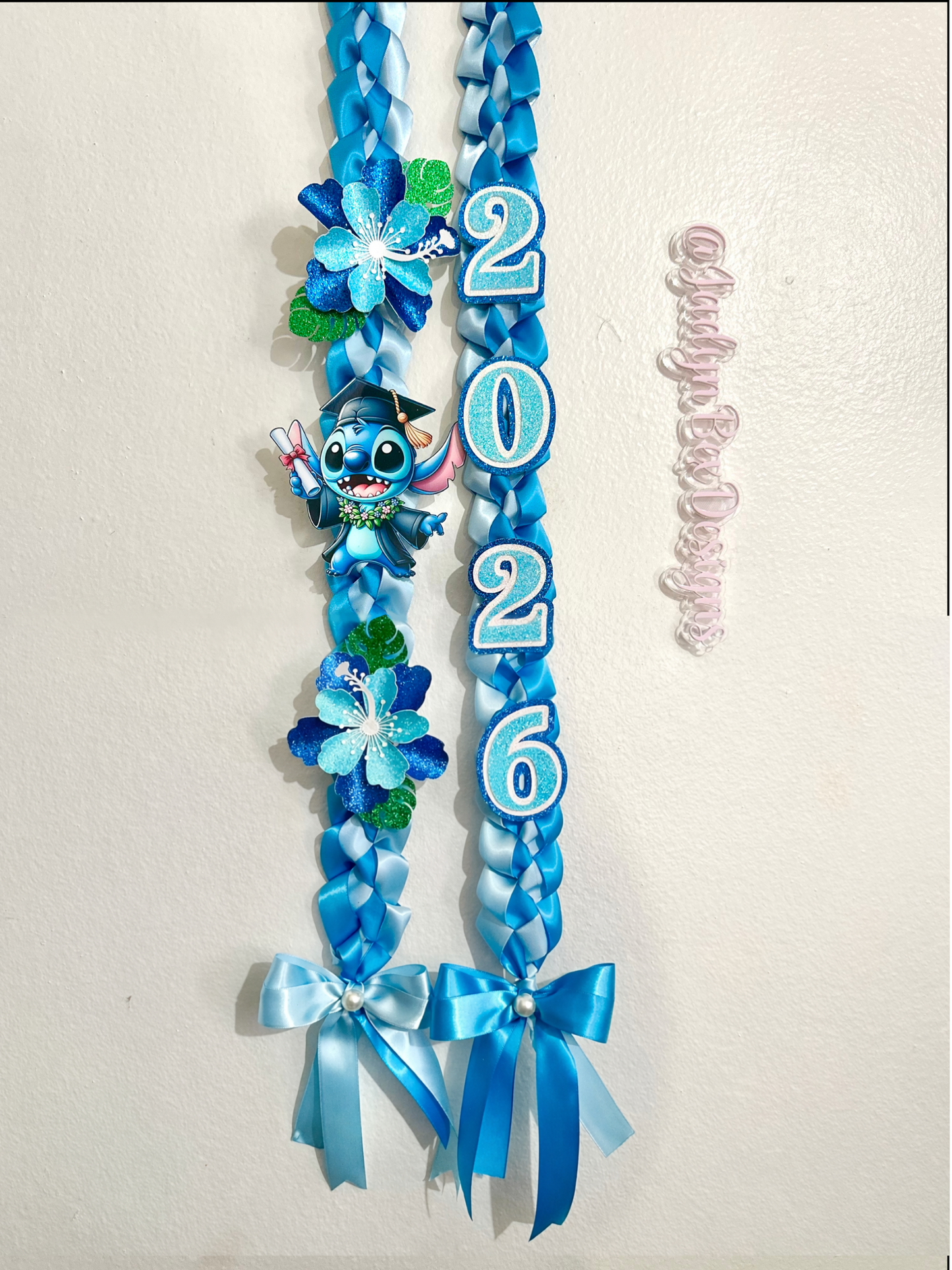 Stitch Hibiscus Flower Graduation Lei 2026