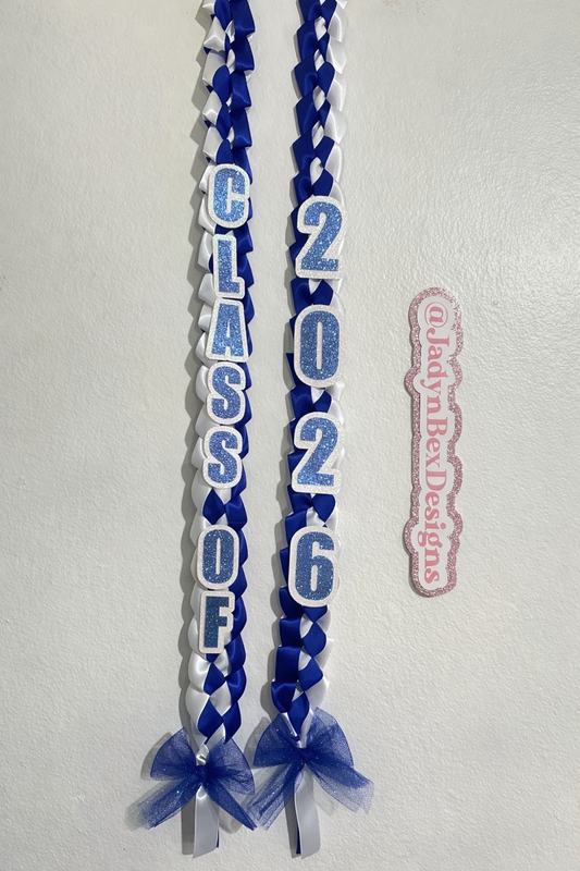 La Habra High School Blue and White Graduation Lei 2026