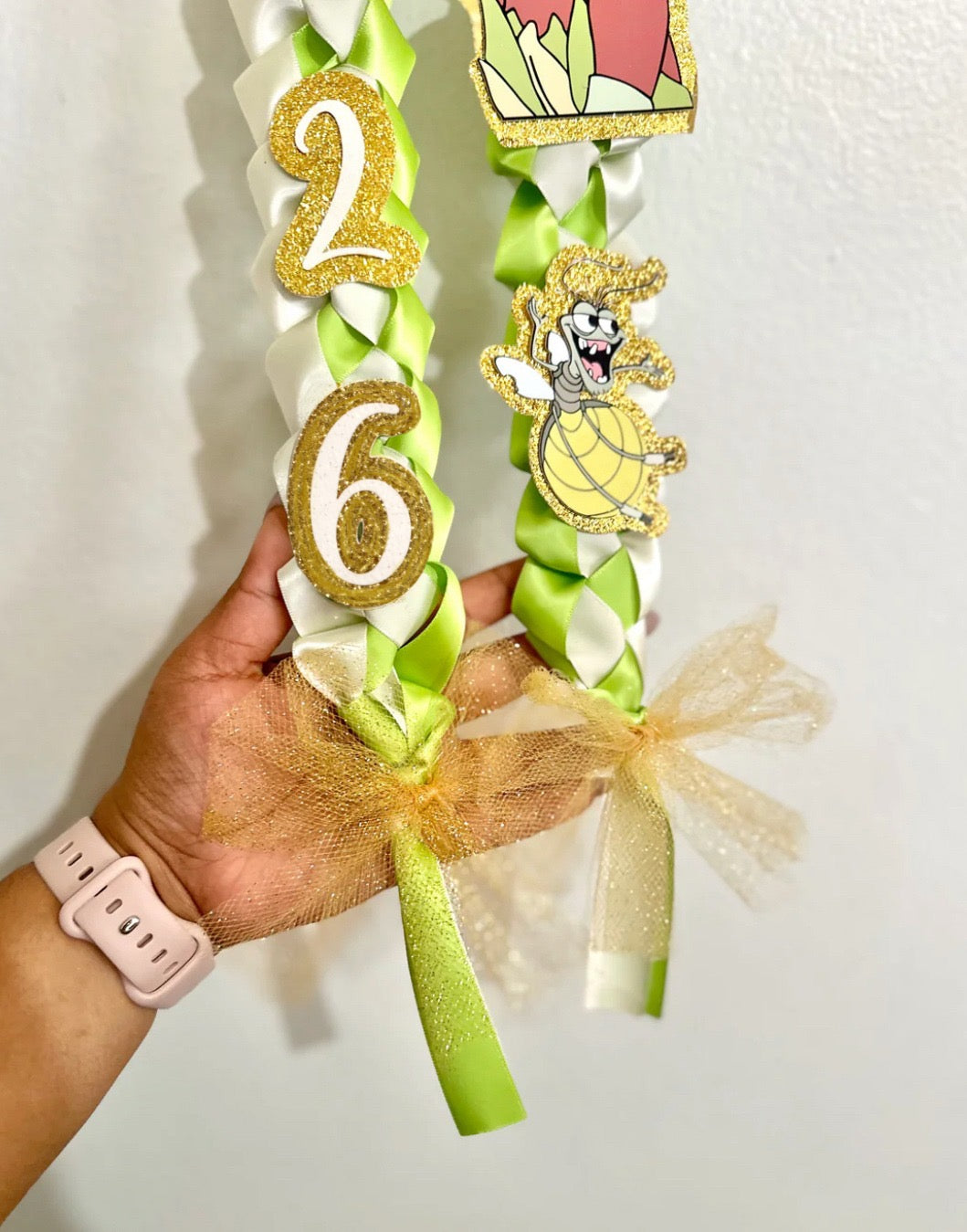 2026 Princess Tiana / Princess and the Frog Graduation Lei