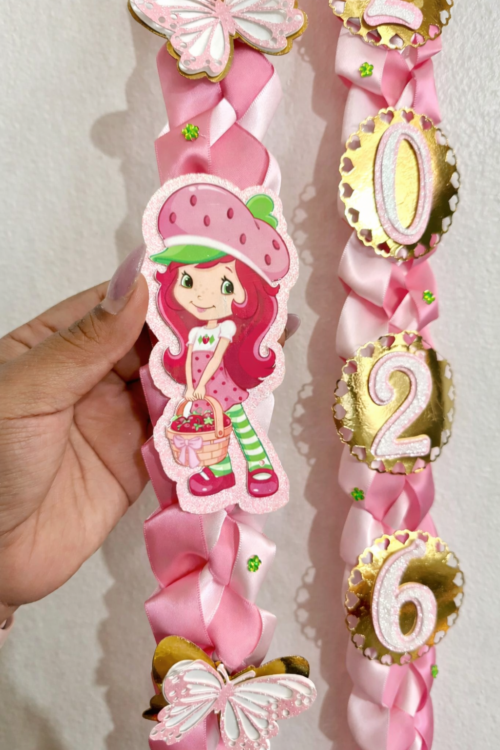 2026 Strawberry Shortcake Graduation Lei