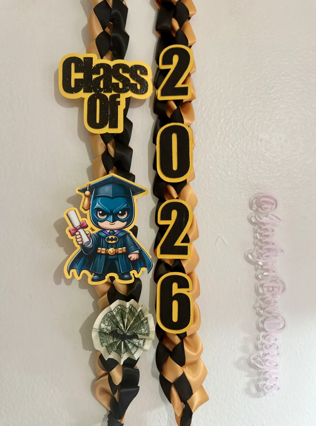 Batman Class of 2026 Graduation Lei