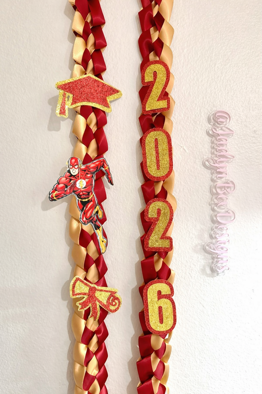 The Flash Graduation Lei