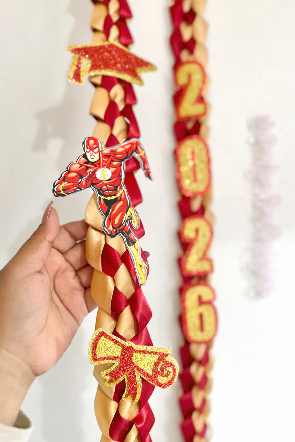 The Flash Graduation Lei