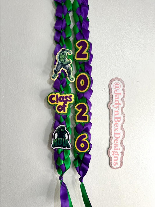 The Hulk/Marvel 2026 Graduation Lei