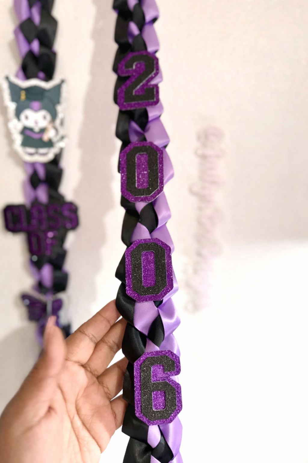 Kurami Class of 2026 Purple Graduation Lei