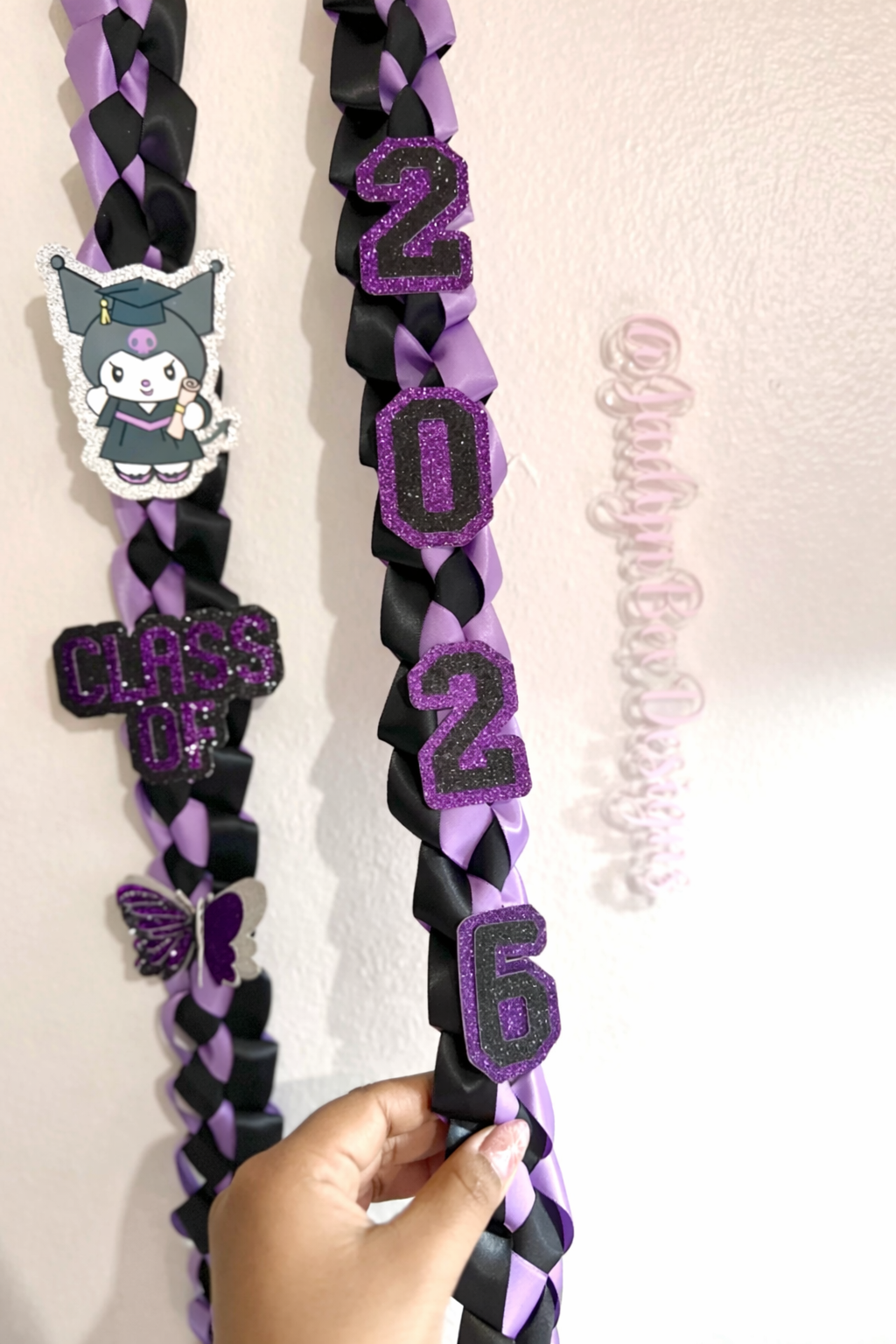 Kurami Class of 2026 Purple Graduation Lei