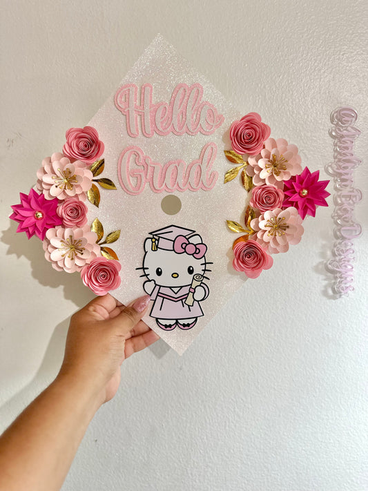 Hello Kitty Graduation Cap Topper