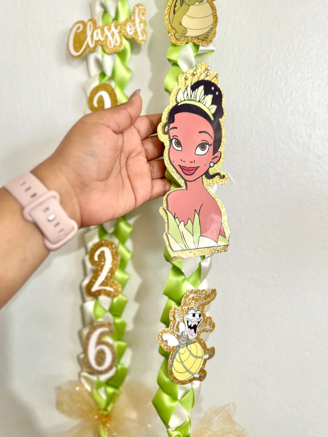 2026 Princess Tiana / Princess and the Frog Graduation Lei
