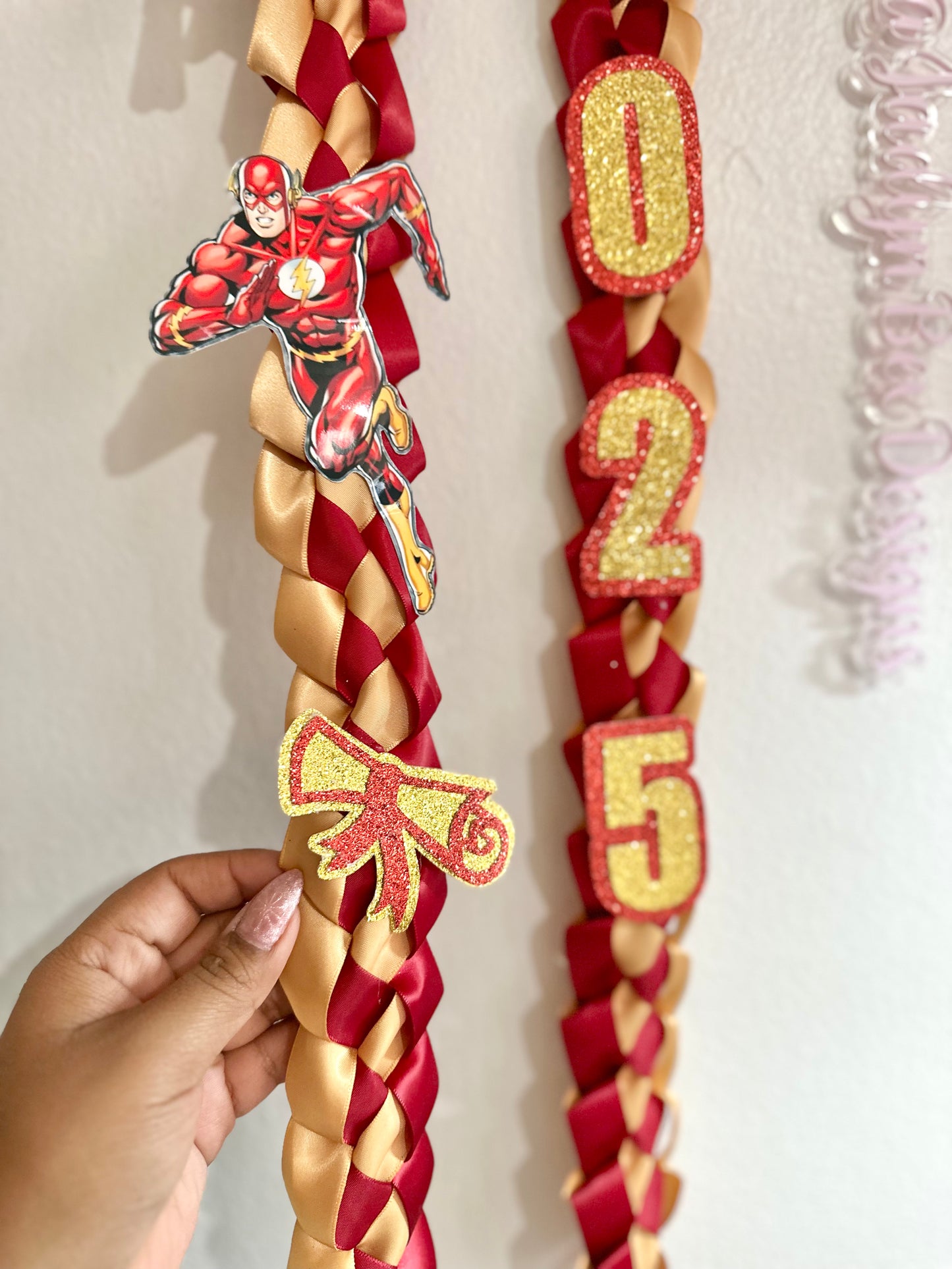 The Flash Graduation Lei