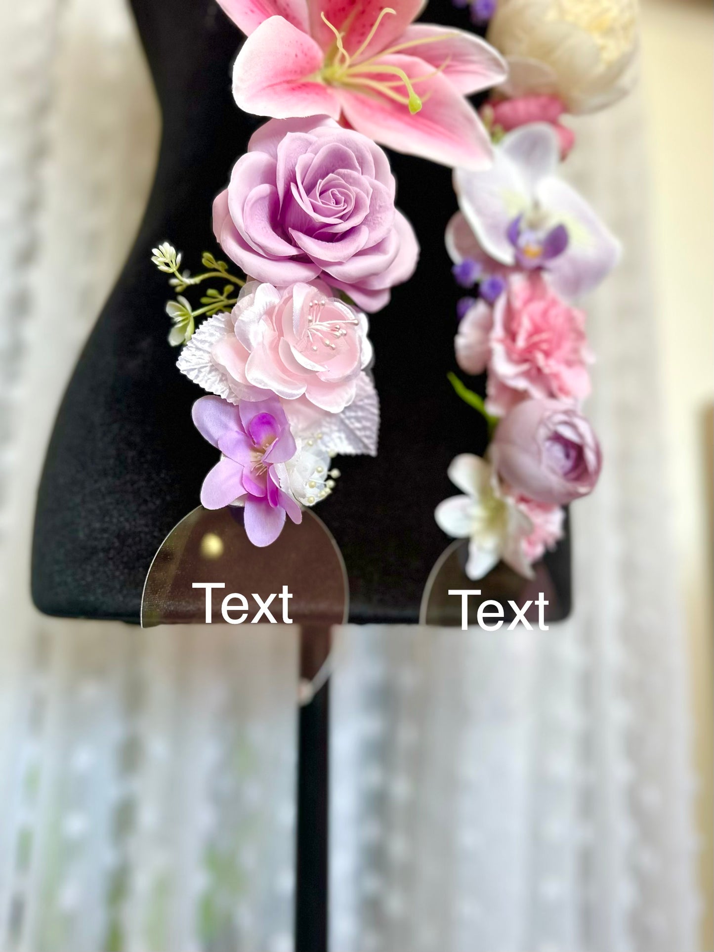 Pink Lily and Liliac Blooms Graduation Floral Lei 2026