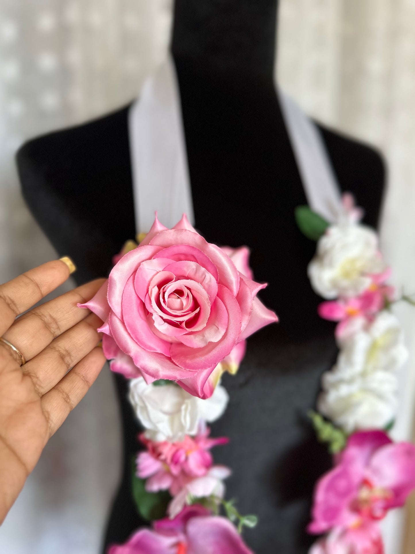 Floral Graduation Lei - Class of 2026- Pink and Blush Floral Designs