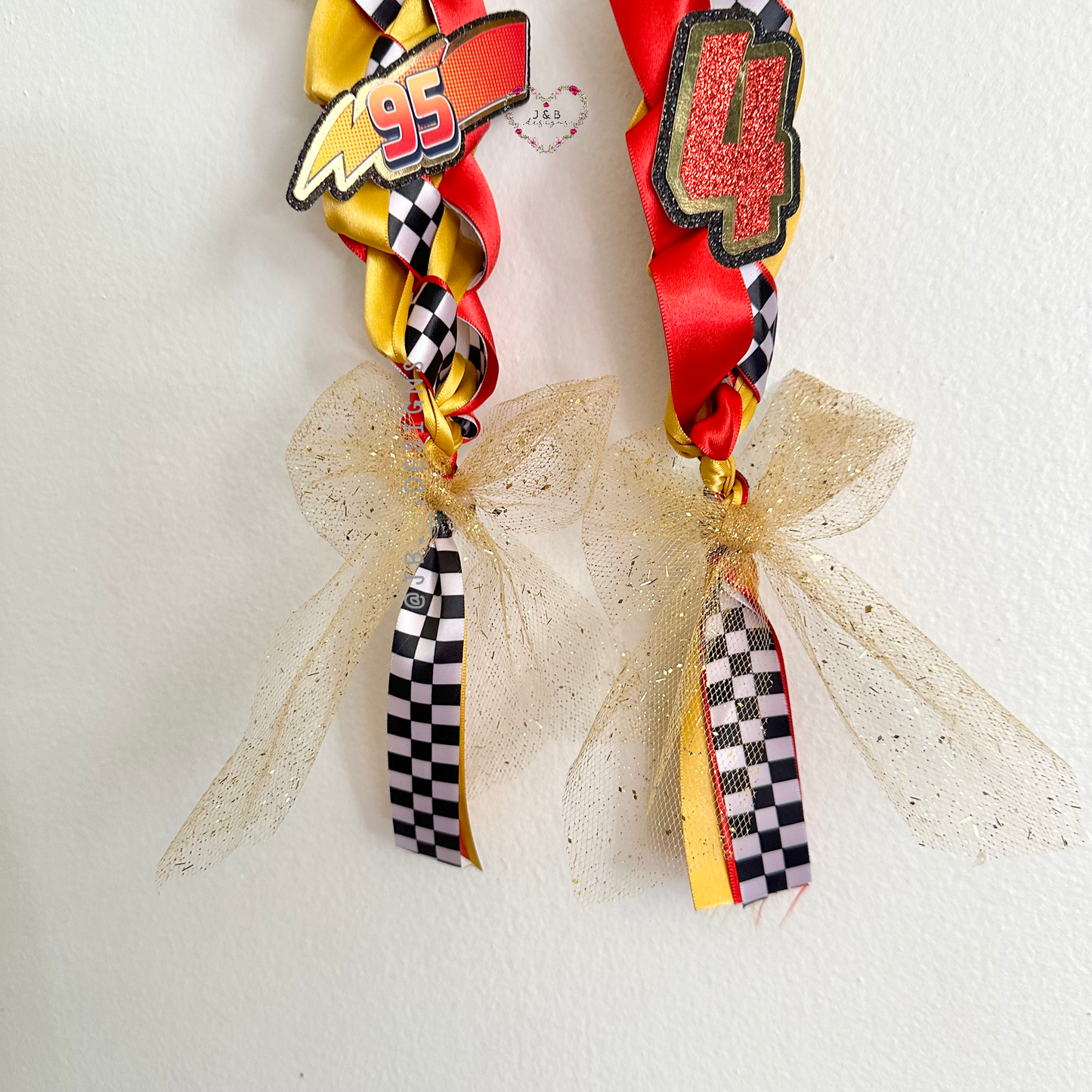 Lightning McQueen Graduation Lei